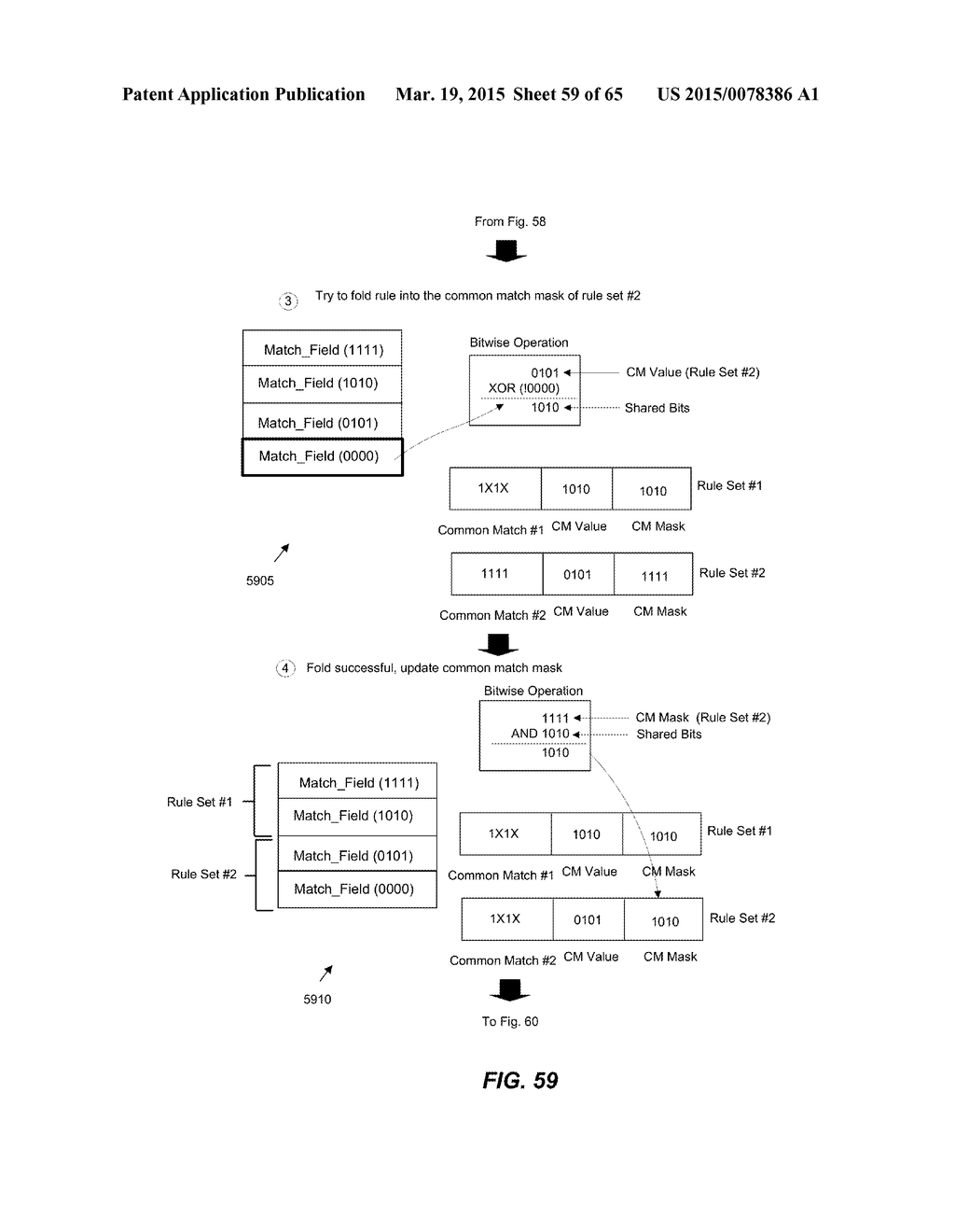 Performing a Multi-Stage Lookup to Classify Packets - diagram, schematic, and image 60