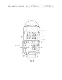 FASTENING DEVICE, AND ASSEMBLY COMPRISING AN APPARATUS OR A BODY AND A     TOP-HAT RAIL diagram and image