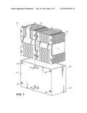 BATTERY ASSEMBLY WITH TEMPERATURE CONTROL DEVICE diagram and image