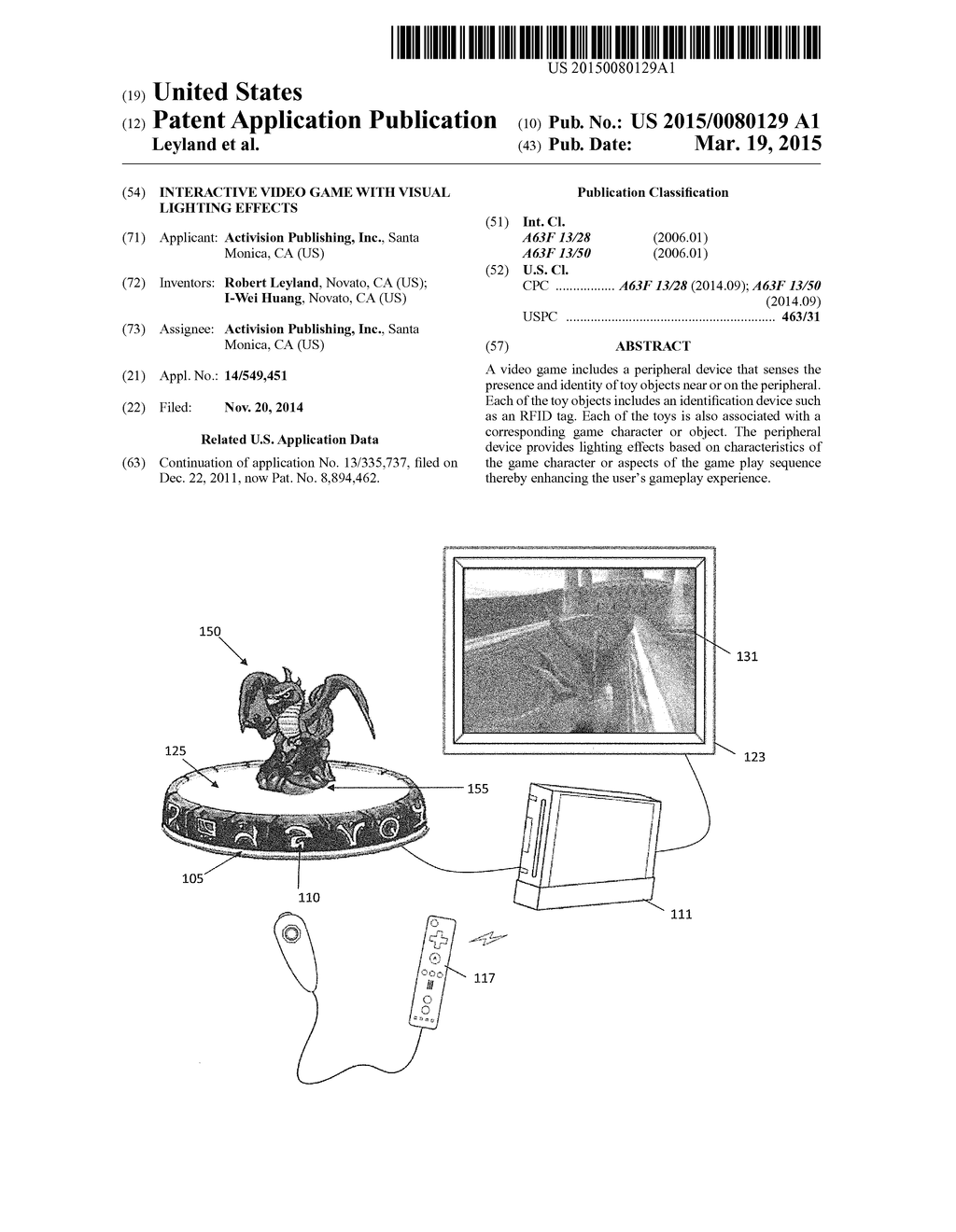 INTERACTIVE VIDEO GAME WITH VISUAL LIGHTING EFFECTS - diagram, schematic, and image 01