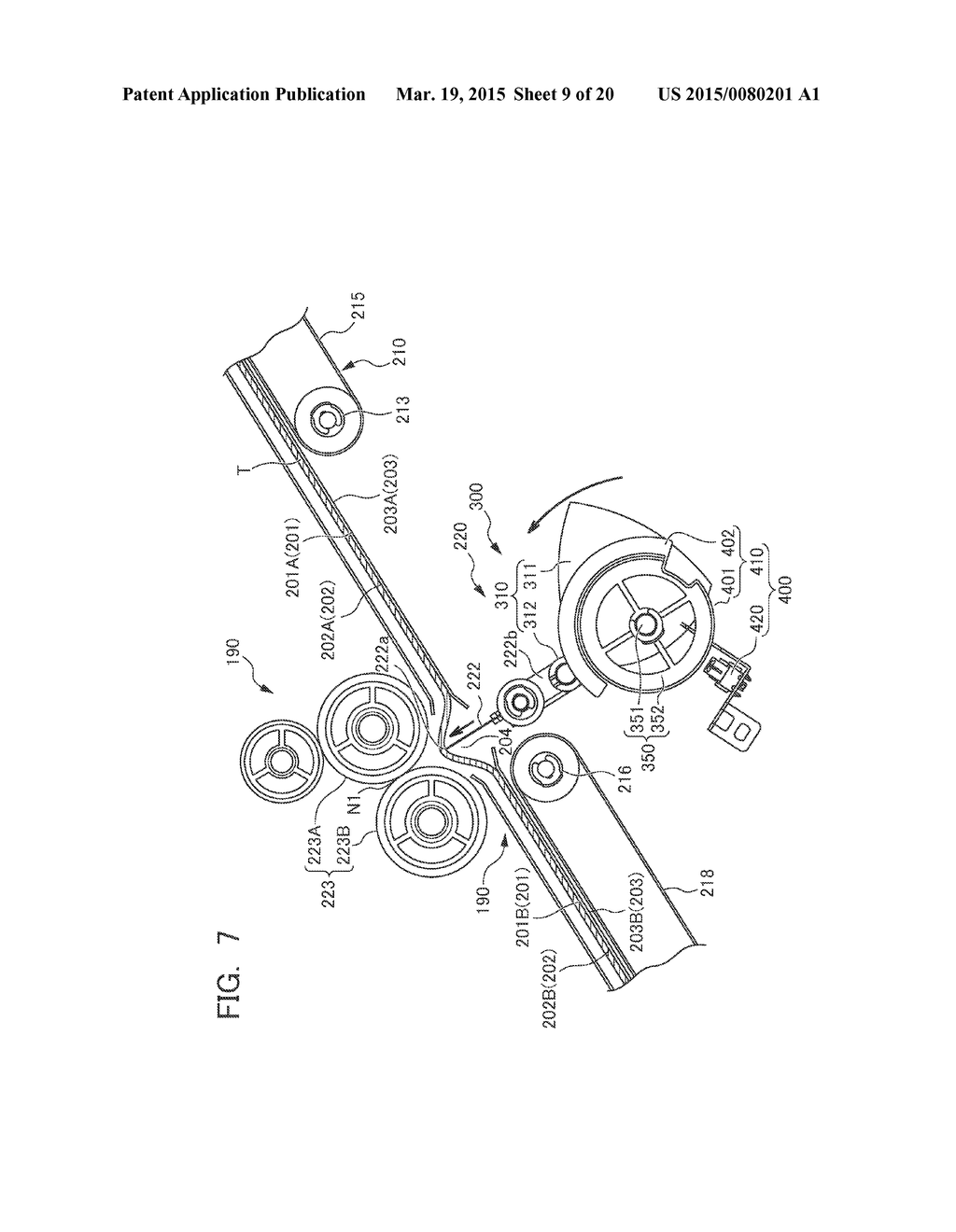 FOLDING DEVICE, POST-PROCESSING DEVICE AND IMAGE FORMING APPARATUS - diagram, schematic, and image 10