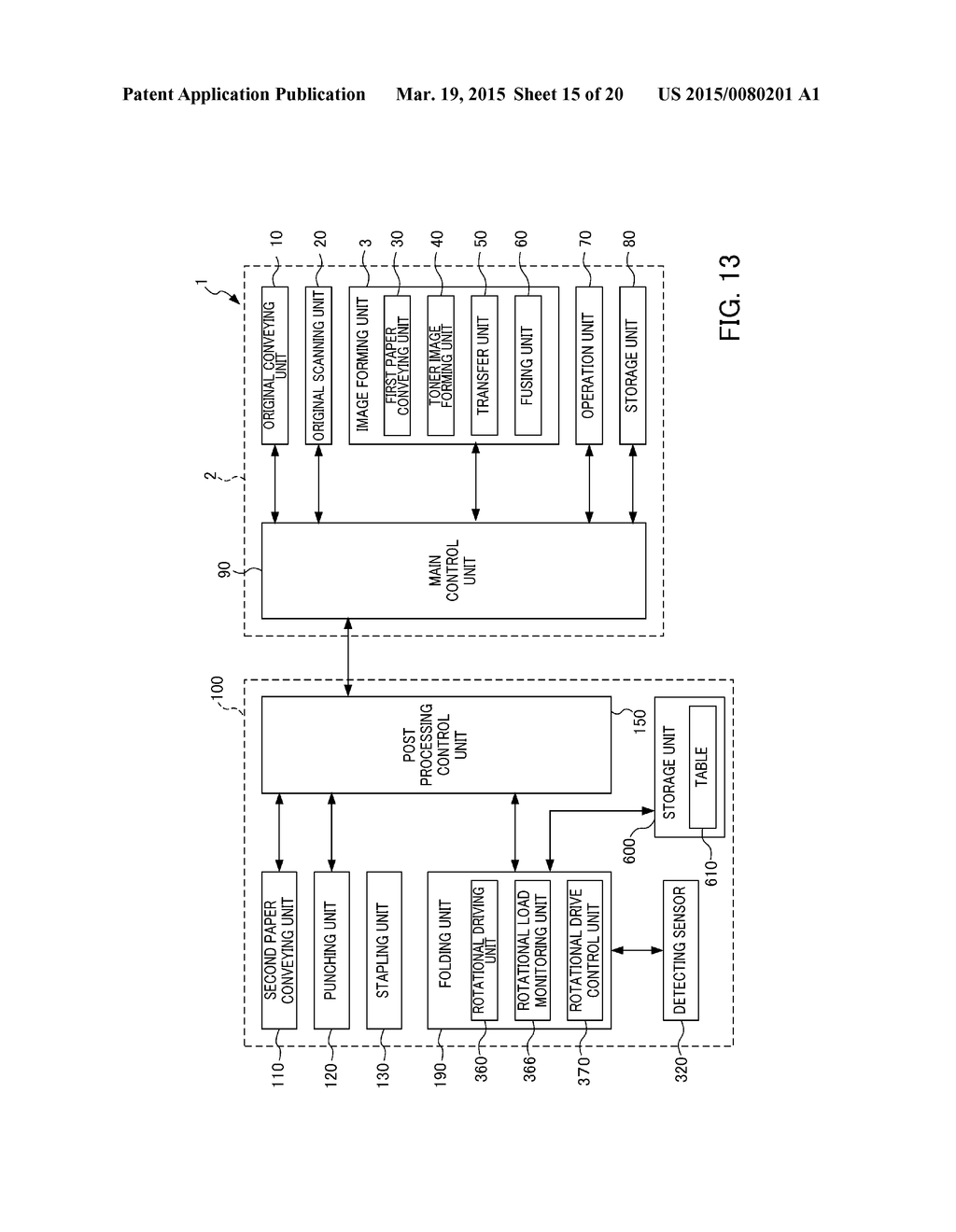 FOLDING DEVICE, POST-PROCESSING DEVICE AND IMAGE FORMING APPARATUS - diagram, schematic, and image 16