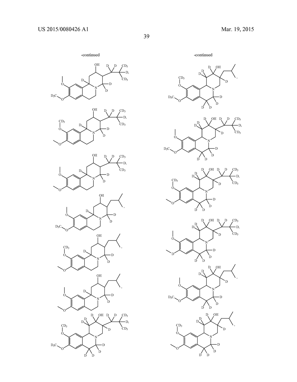 BENZOQUINOLINE INHIBITORS OF VMAT 2 - diagram, schematic, and image 40