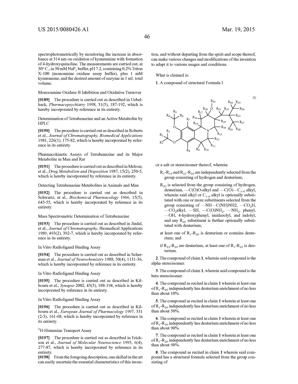 BENZOQUINOLINE INHIBITORS OF VMAT 2 - diagram, schematic, and image 47