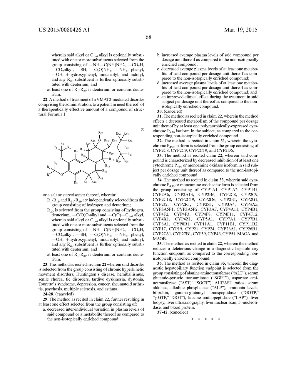 BENZOQUINOLINE INHIBITORS OF VMAT 2 - diagram, schematic, and image 69