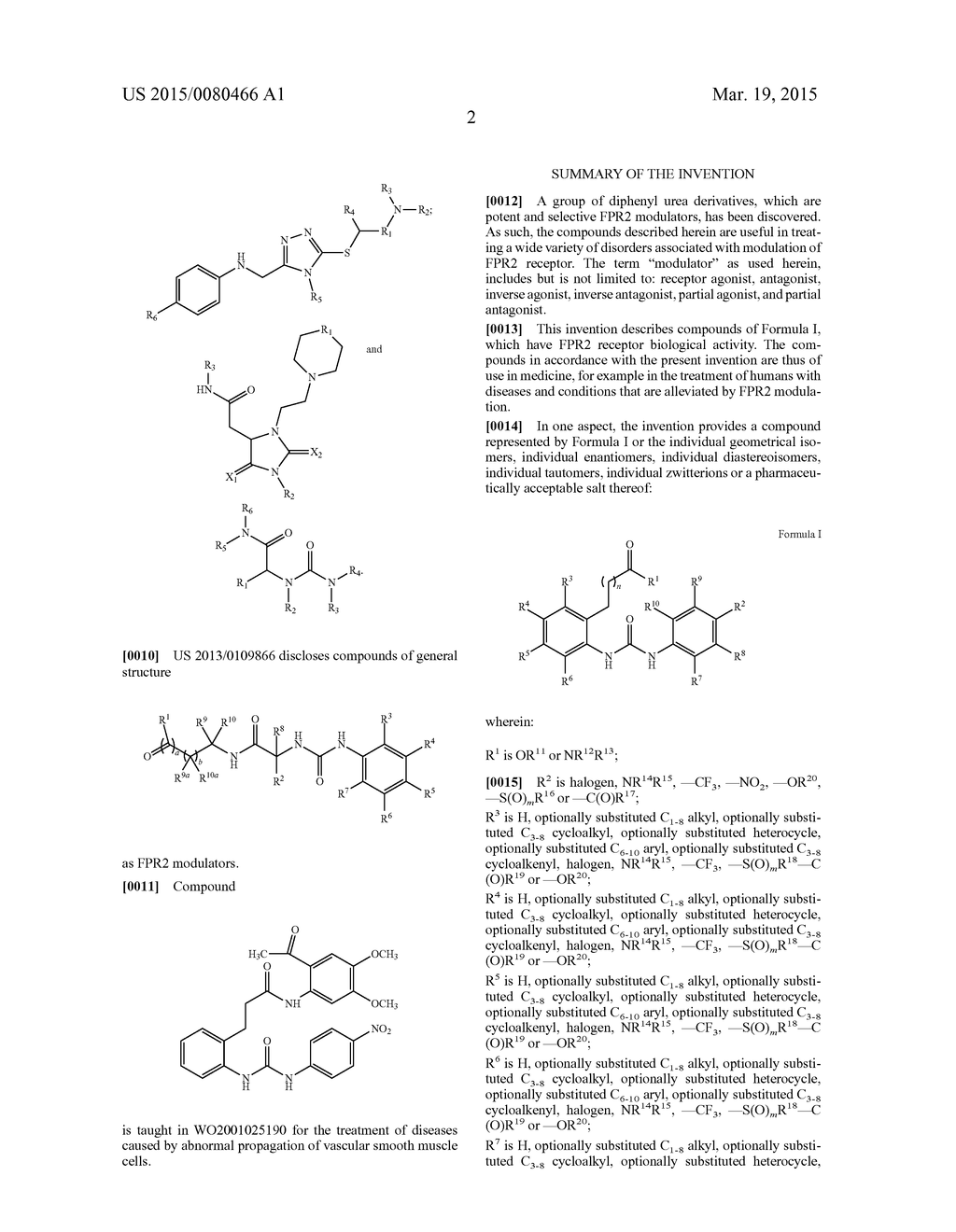DIPHENYL UREA DERIVATIVES AS FORMYL PEPTIDE RECEPTOR MODULATORS - diagram, schematic, and image 03