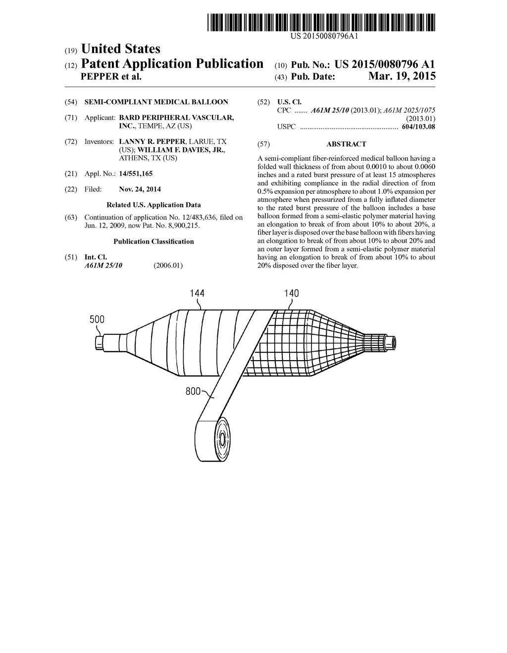 SEMI-COMPLIANT MEDICAL BALLOON - diagram, schematic, and image 01