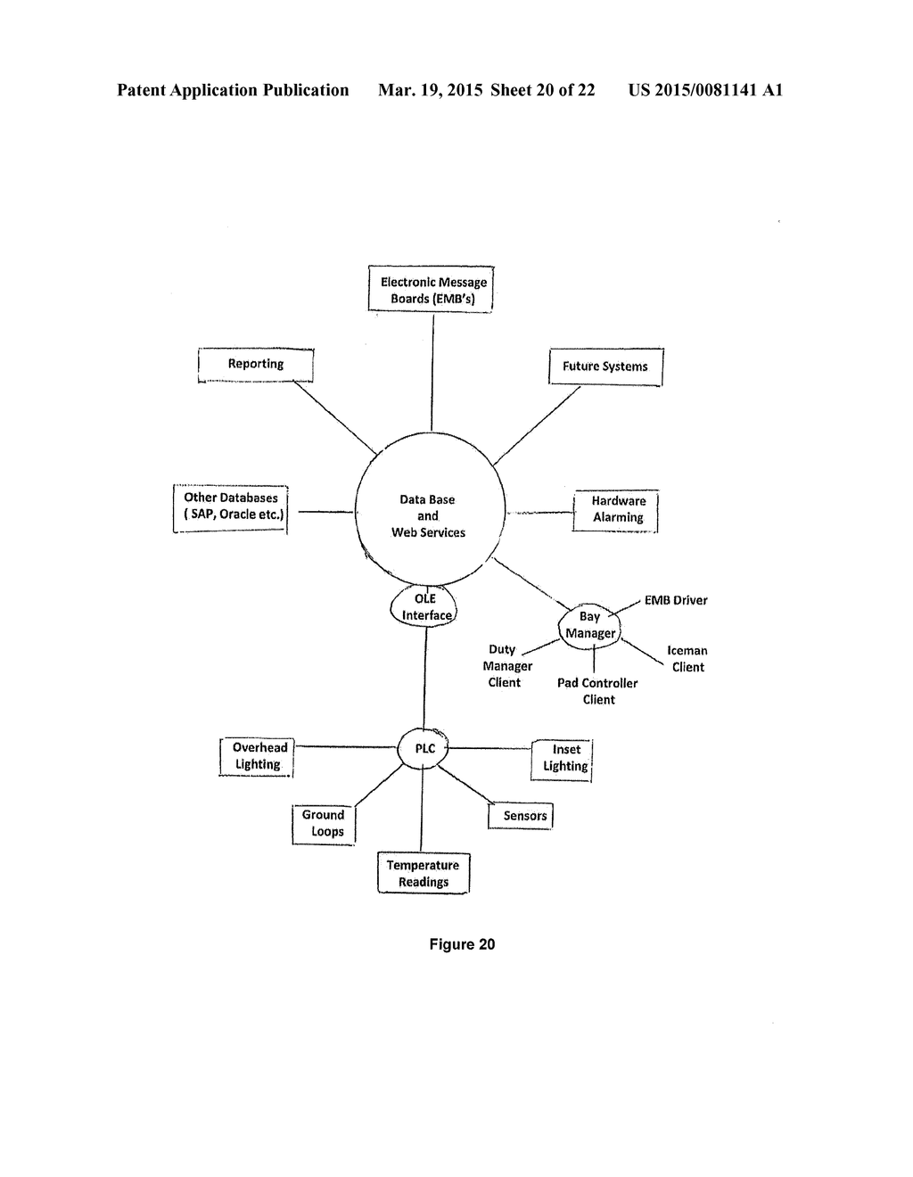 METHOD AND SYSTEM FOR COORDINATING REMOVAL OF CONTAMINATION FROM SURFACE     OF AIRCRAFT - diagram, schematic, and image 21