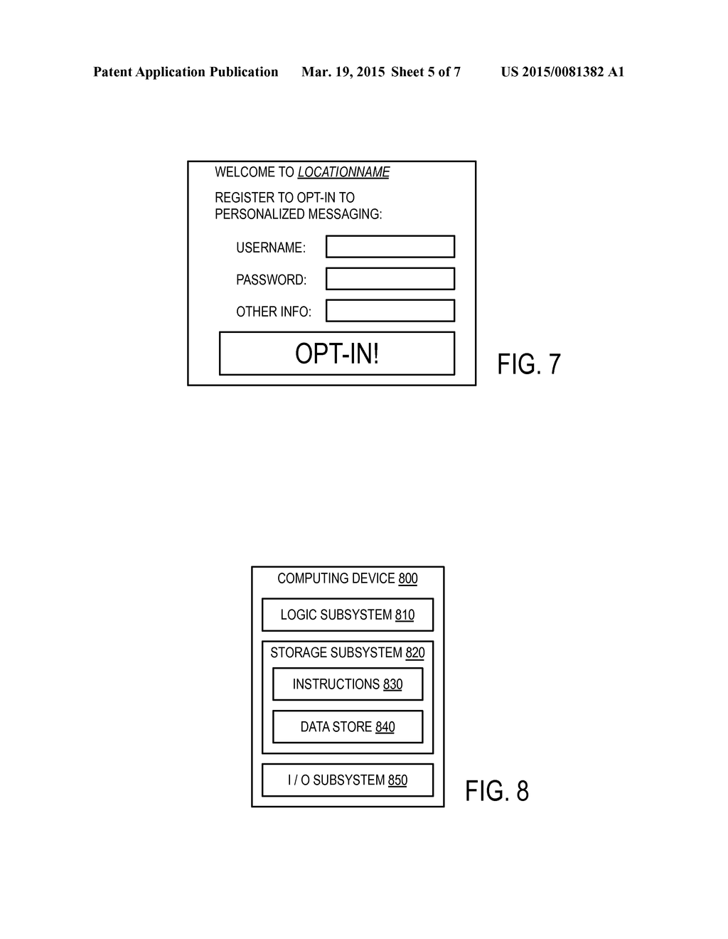 CUSTOMER RELATIONSHIP ACCOUNT AUGMENTATION BASED ON WIRELESS DETECTION OF     MOBILE DEVICES, WITH PERSONALIZED MESSAGING - diagram, schematic, and image 06