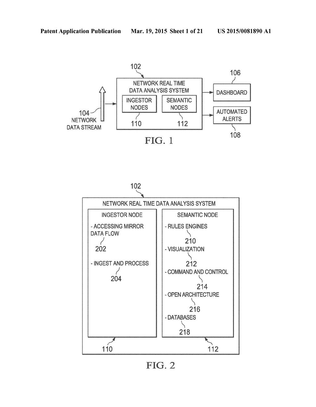 SYSTEM AND METHOD FOR REAL-TIME ANALYSIS OF NETWORK TRAFFIC - diagram, schematic, and image 02