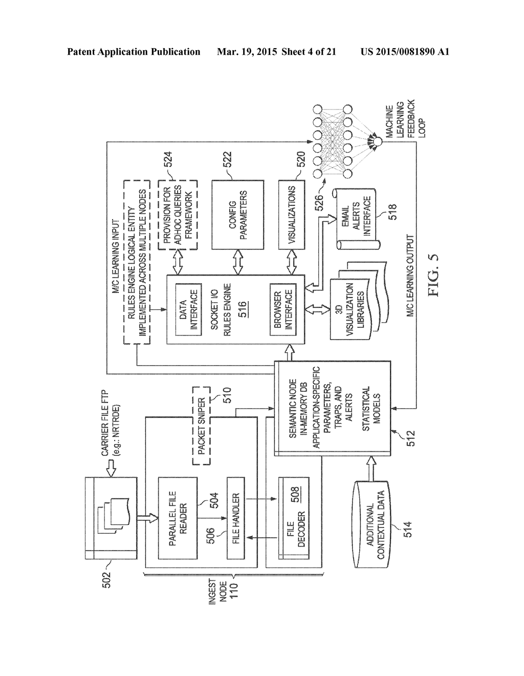 SYSTEM AND METHOD FOR REAL-TIME ANALYSIS OF NETWORK TRAFFIC - diagram, schematic, and image 05