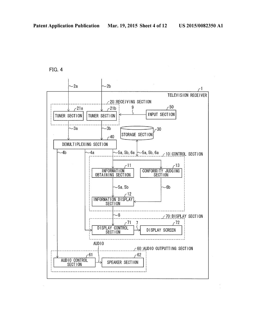 DISPLAY DEVICE, CONTROL METHOD FOR DISPLAY DEVICE, TELEVISION RECEIVER,     CONTROL PROGRAM, AND RECORDING MEDIUM - diagram, schematic, and image 05