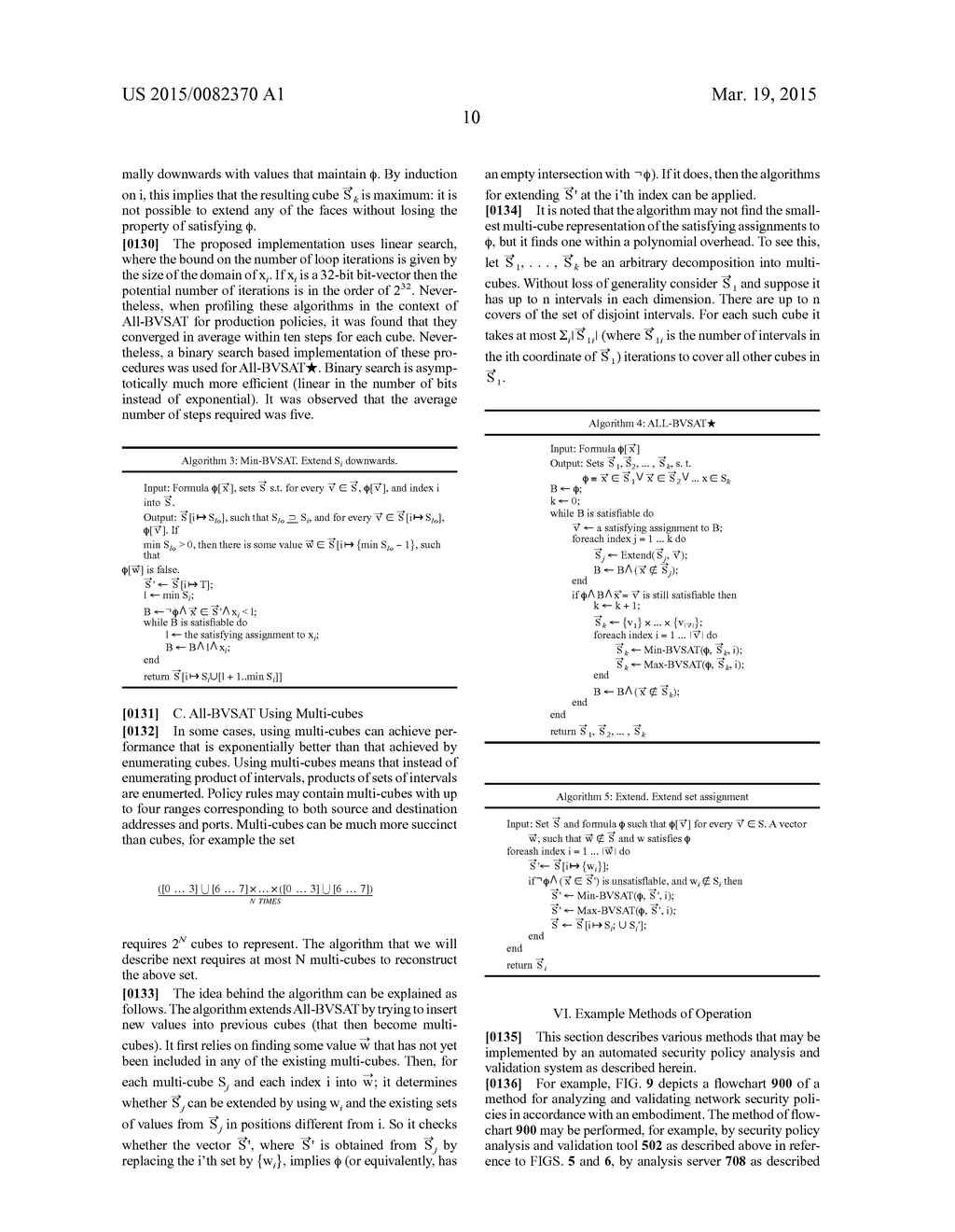 SYSTEM AND METHOD FOR COMPACT FORM EXHAUSTIVE ANALYSIS OF SECURITY     POLICIES - diagram, schematic, and image 18