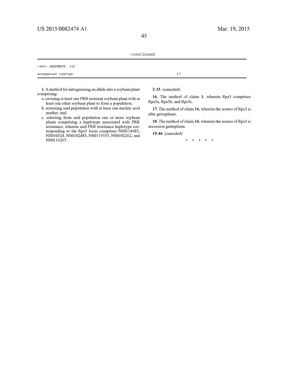 METHODS AND COMPOSITIONS FOR SELECTING SOYBEAN PLANTS RESISTANT TO     PHYTOPHTHORA ROOT ROT - diagram, schematic, and image 46