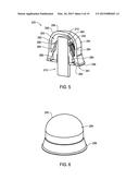 SYSTEMS AND METHODS FOR USE IN COVERING A PORTION OF A FASTENER PROTRUDING     FROM A SURFACE diagram and image