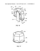 SYSTEMS AND METHODS FOR USE IN COVERING A PORTION OF A FASTENER PROTRUDING     FROM A SURFACE diagram and image