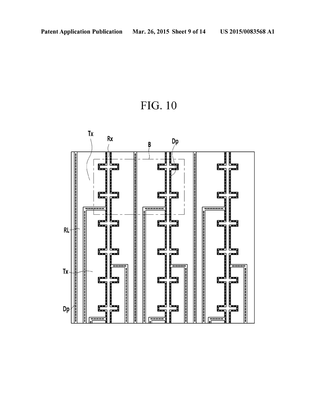 TOUCH SENSOR INCLUDING ELECTROSTATIC DISCHARGE PATTERN - diagram, schematic, and image 10