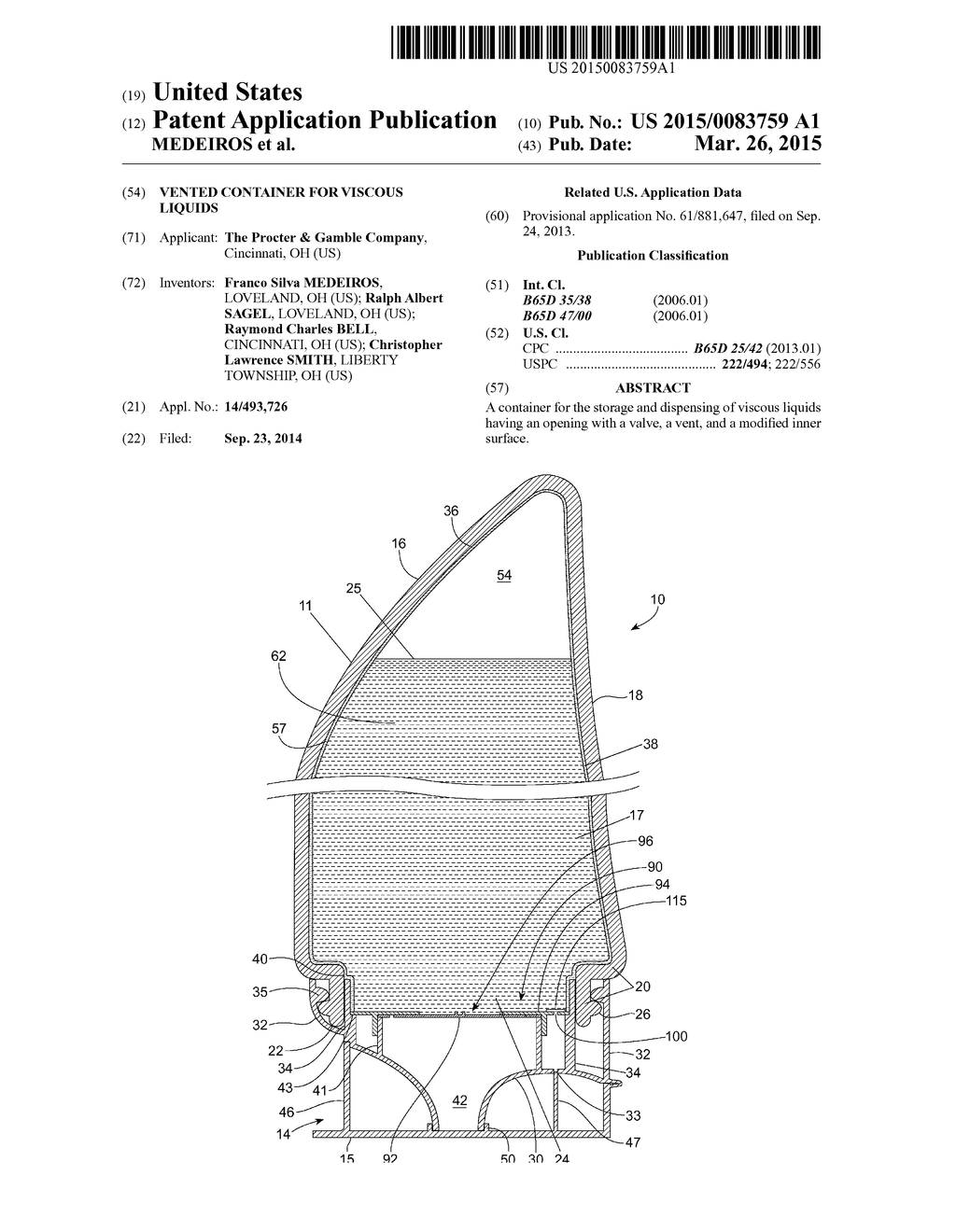 VENTED CONTAINER FOR VISCOUS LIQUIDS - diagram, schematic, and image 01