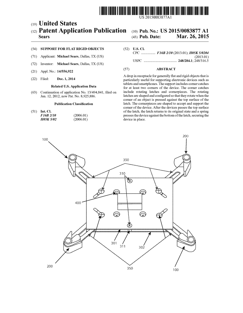 Support for Flat Rigid Objects - diagram, schematic, and image 01