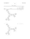 NOVEL POLYMERIZABLE MONOMER, AND MATERIAL FOR ORGANIC DEVICE, HOLE     INJECTION/TRANSPORT MATERIAL, MATERIAL FOR ORGANIC ELECTROLUMINESCENCE     ELEMENT AND ORGANIC ELECTROLUMINESCENT ELEMENT EACH COMPRISING POLYMER     (POLYMERIC COMPOUND) OF THE POLYMERIZABLE MONOMER diagram and image