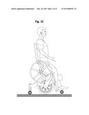 Mobile Manual Standing Wheelchair diagram and image