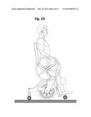 Mobile Manual Standing Wheelchair diagram and image