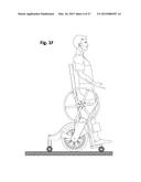 Mobile Manual Standing Wheelchair diagram and image