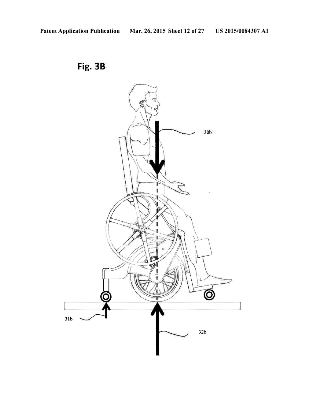 Mobile Manual Standing Wheelchair - diagram, schematic, and image 13
