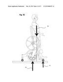 Mobile Manual Standing Wheelchair diagram and image