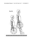 Mobile Manual Standing Wheelchair diagram and image