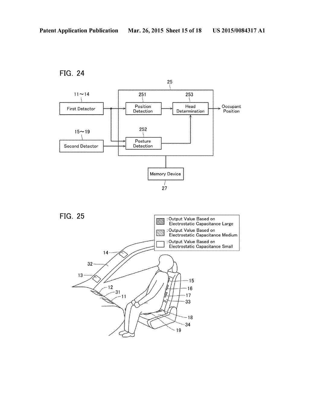 OCCUPANT POSITION DETECTION DEVICE AND AIRBAG DEPLOYMENT CONTROL SYSTEM - diagram, schematic, and image 16