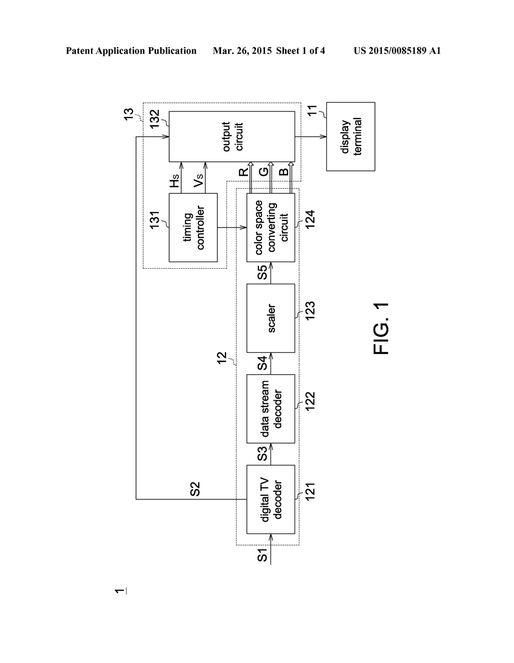 DIGITAL TELEVISION, TELEVISION CHIP AND DISPLAY METHOD - diagram, schematic, and image 02