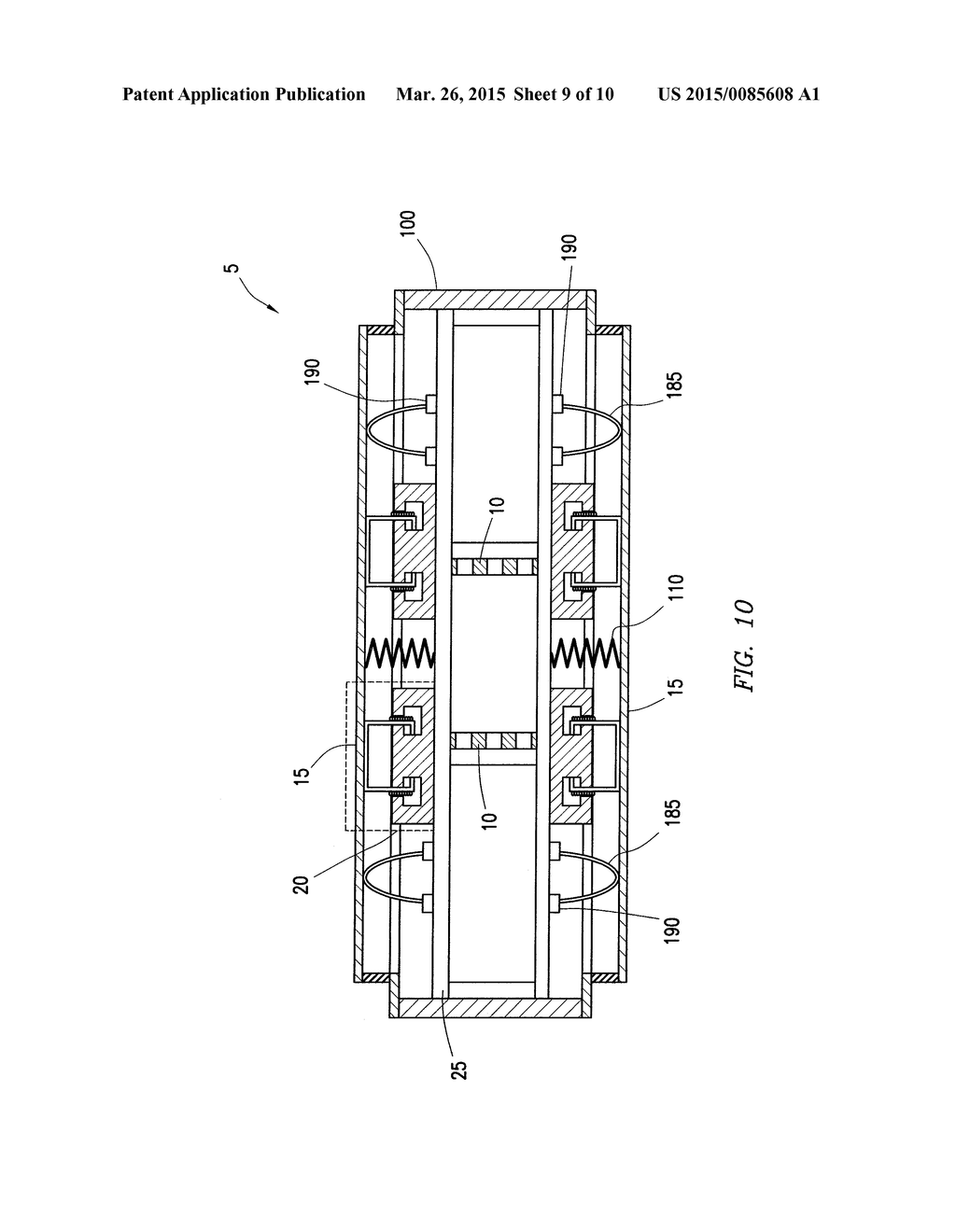 Air-Spring Compensation in a Piston-Type Marine Vibrator - diagram, schematic, and image 10