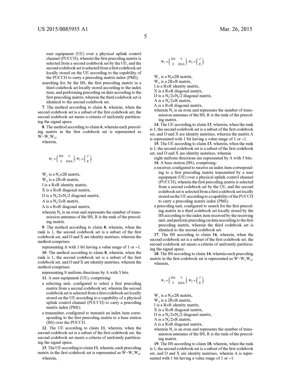 METHOD AND APPARATUS FOR TRANSMITTING PRECODING MARTRIX INDEX AND     PREFORMING PRECODING - diagram, schematic, and image 09