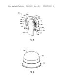 SYSTEMS AND METHODS FOR USE IN COVERING A PORTION OF A FASTENER PROTRUDING     FROM A SURFACE diagram and image