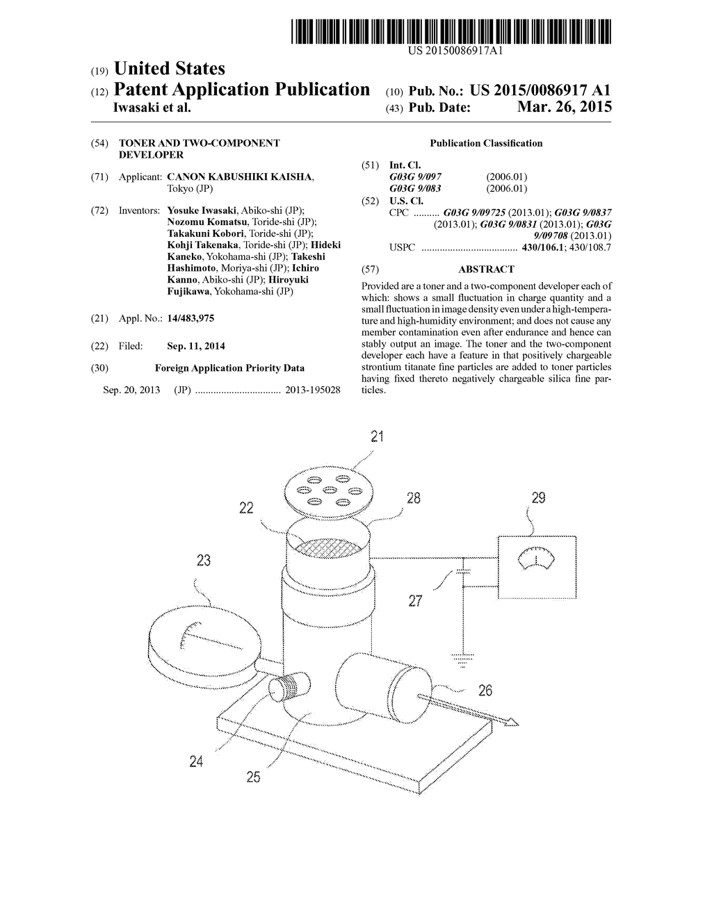 TONER AND TWO-COMPONENT DEVELOPER - diagram, schematic, and image 01