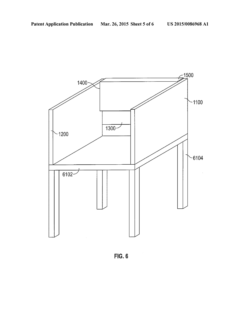 Education carrell for instruction and testing environments - diagram, schematic, and image 06