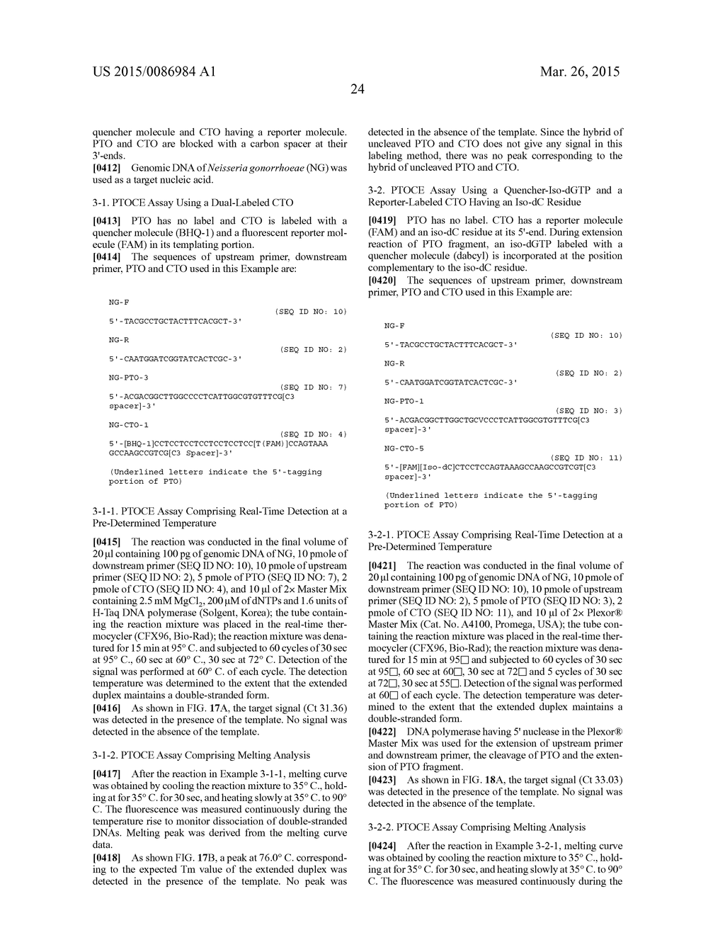 DETECTION OF TARGET NUCLEIC ACID SEQUENCES BY PTO CLEAVAGE AND EXTENSION     ASSAY - diagram, schematic, and image 55