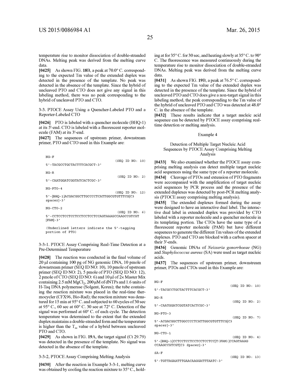 DETECTION OF TARGET NUCLEIC ACID SEQUENCES BY PTO CLEAVAGE AND EXTENSION     ASSAY - diagram, schematic, and image 56