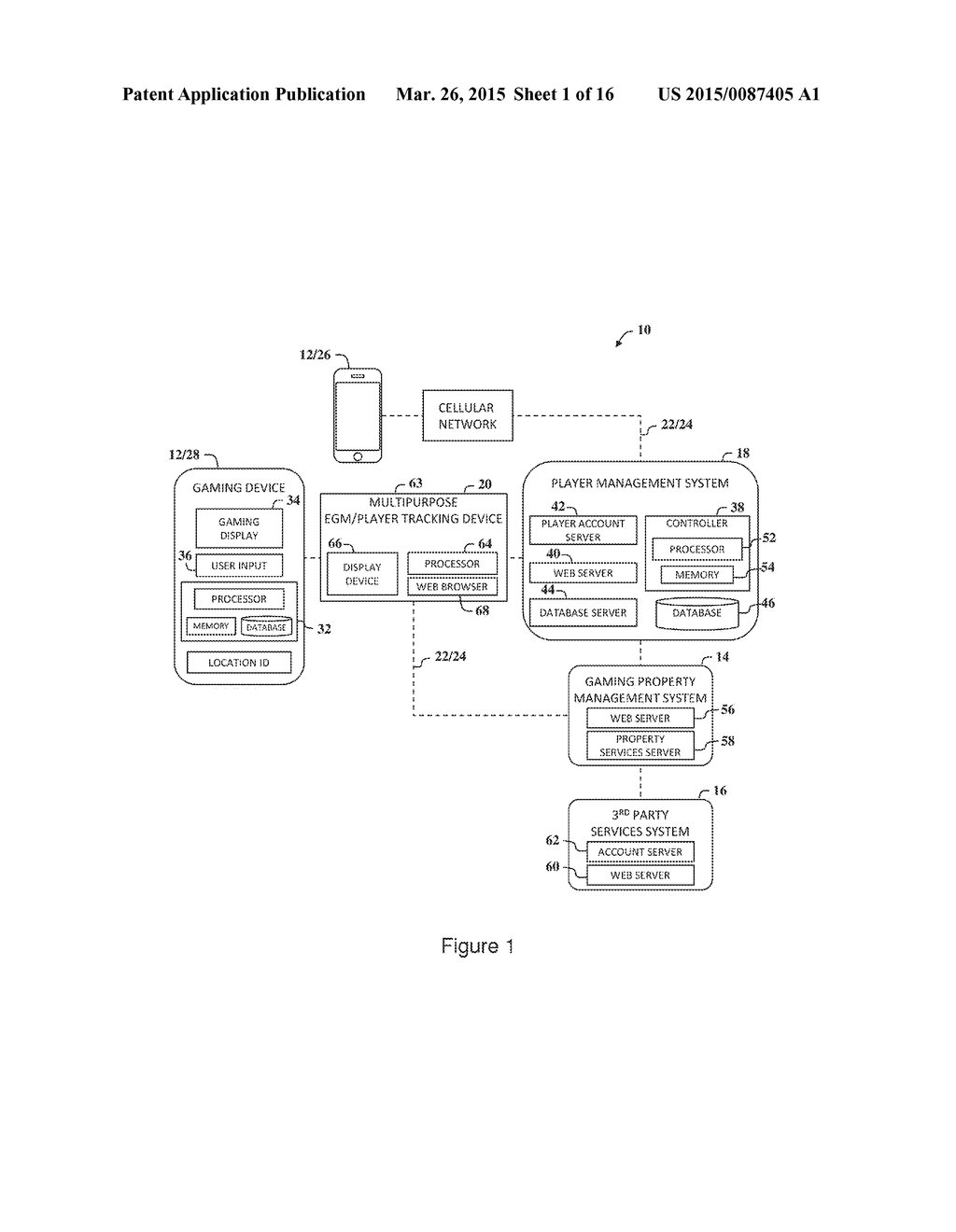 SYSTEM AND METHODS OF PROVIDING PLAYER SERVICES WITH GAMING DEVICES - diagram, schematic, and image 02