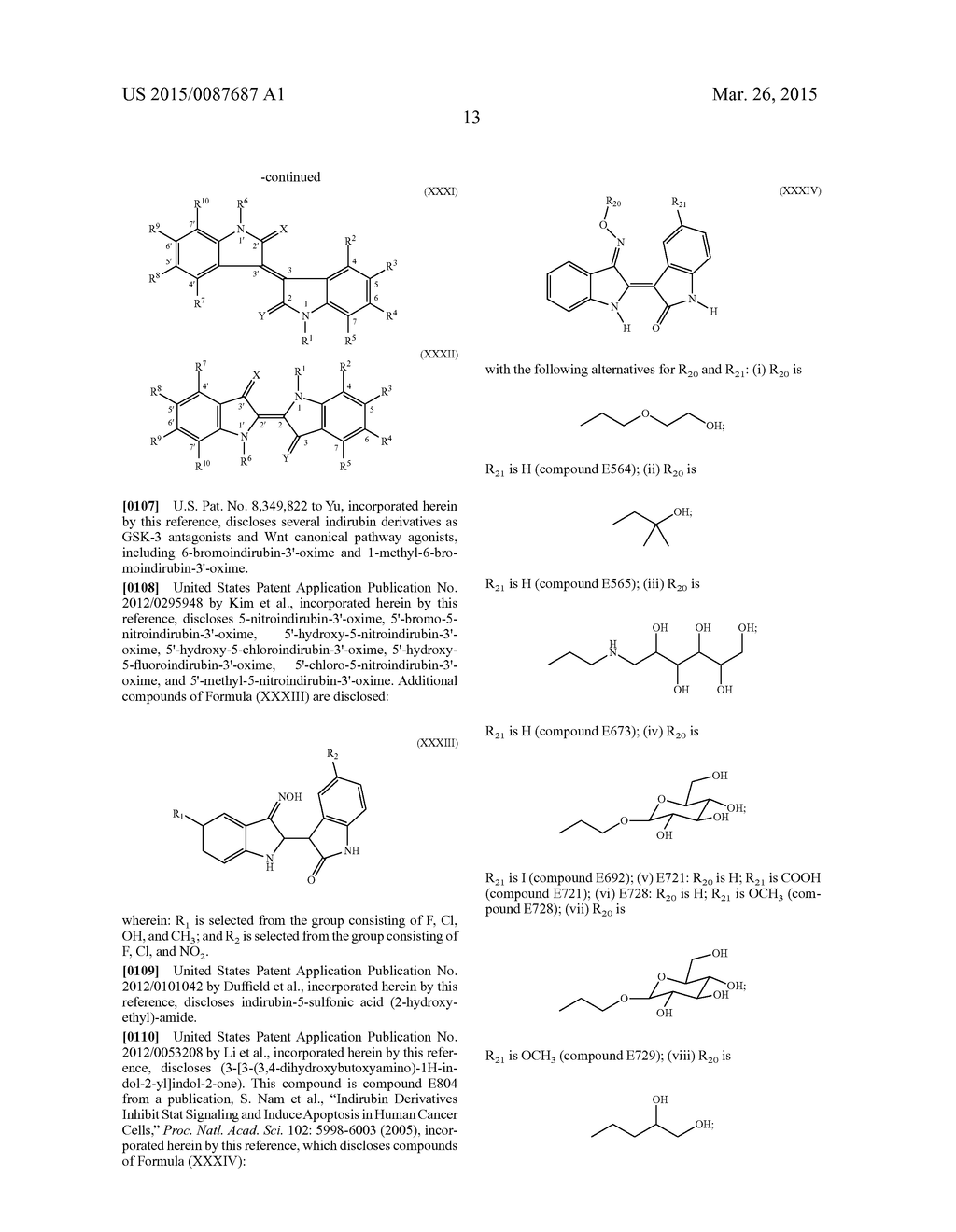 COMPOSITIONS AND METHODS TO IMPROVE THE THERAPEUTIC BENEFIT OF INDIRUBIN     AND ANALOGS THEREOF, INCLUDING MEISOINDIGO - diagram, schematic, and image 19