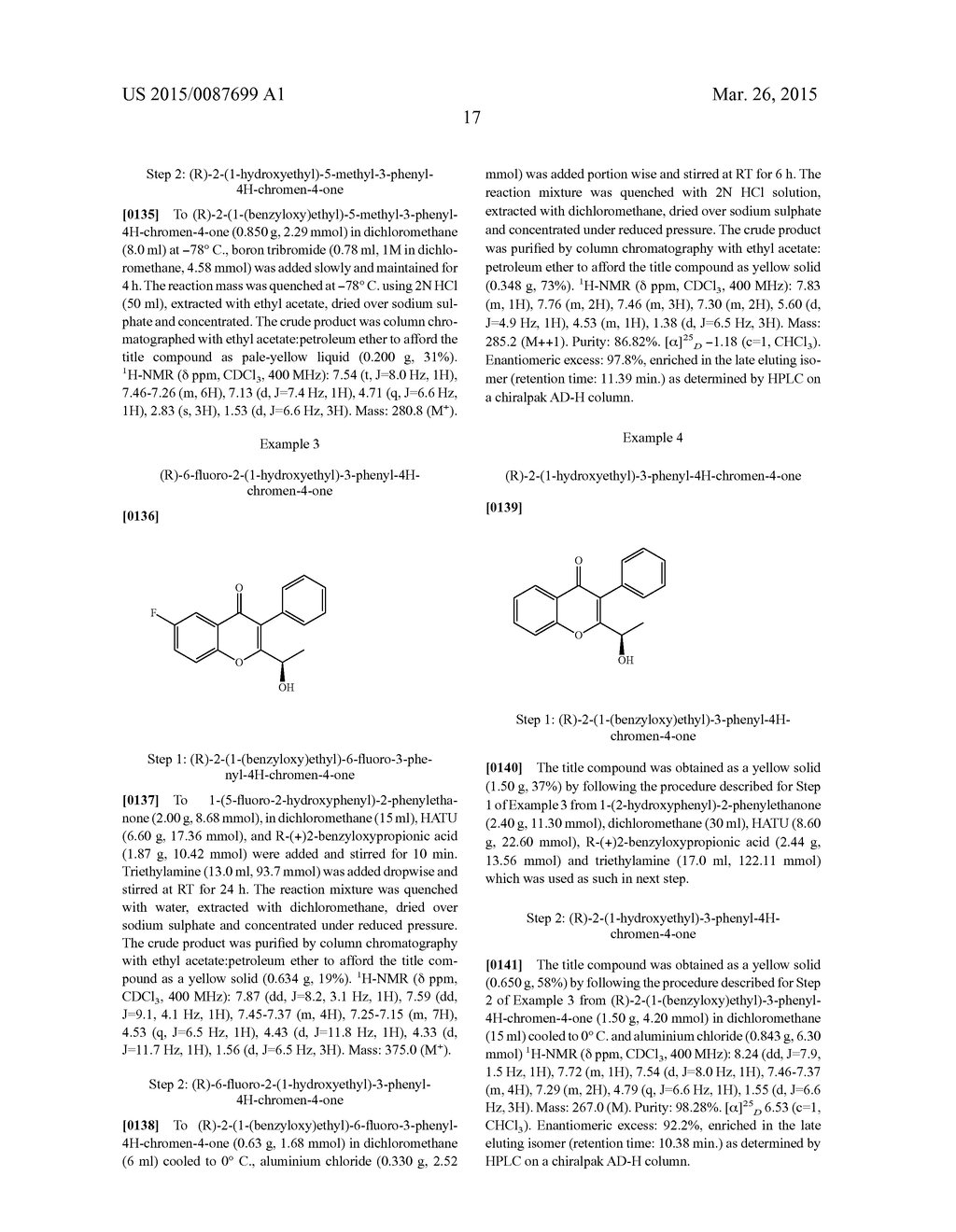 NOVEL PROCESS FOR PREPARATION OF OPTICALLY PURE AND OPTIONALLY SUBSTITUTED      2-(1-HYDROXY-ALKYL)-CHROMEN-4-ONE  DERIVATIVES AND THEIR USE IN     PREPARING PHARMACEUTICALS - diagram, schematic, and image 18