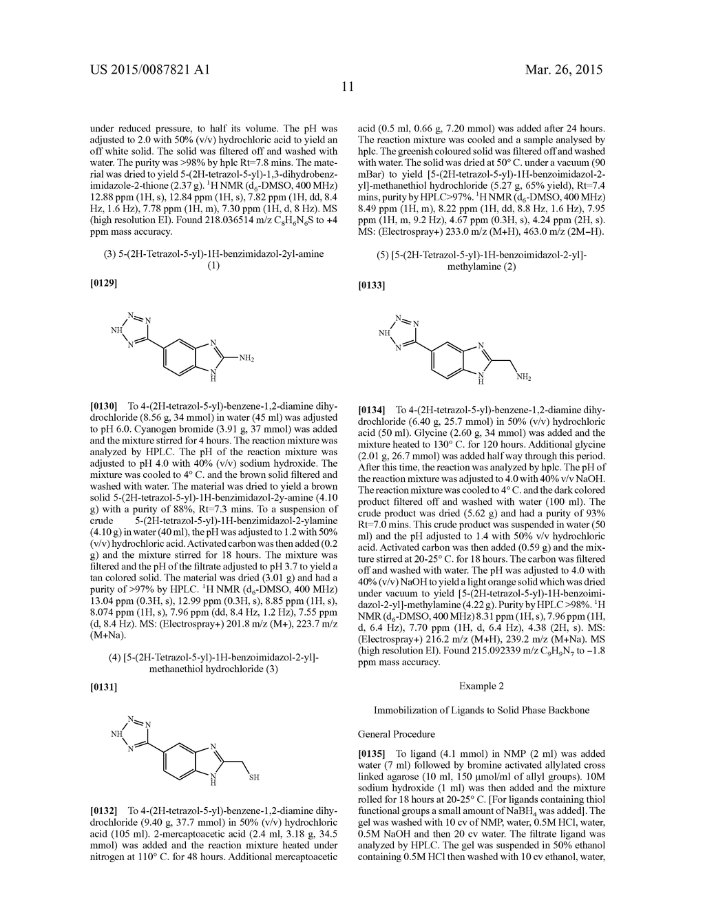 Benzimidazole Compounds And Their Use As Chromatographic Ligands - diagram, schematic, and image 12