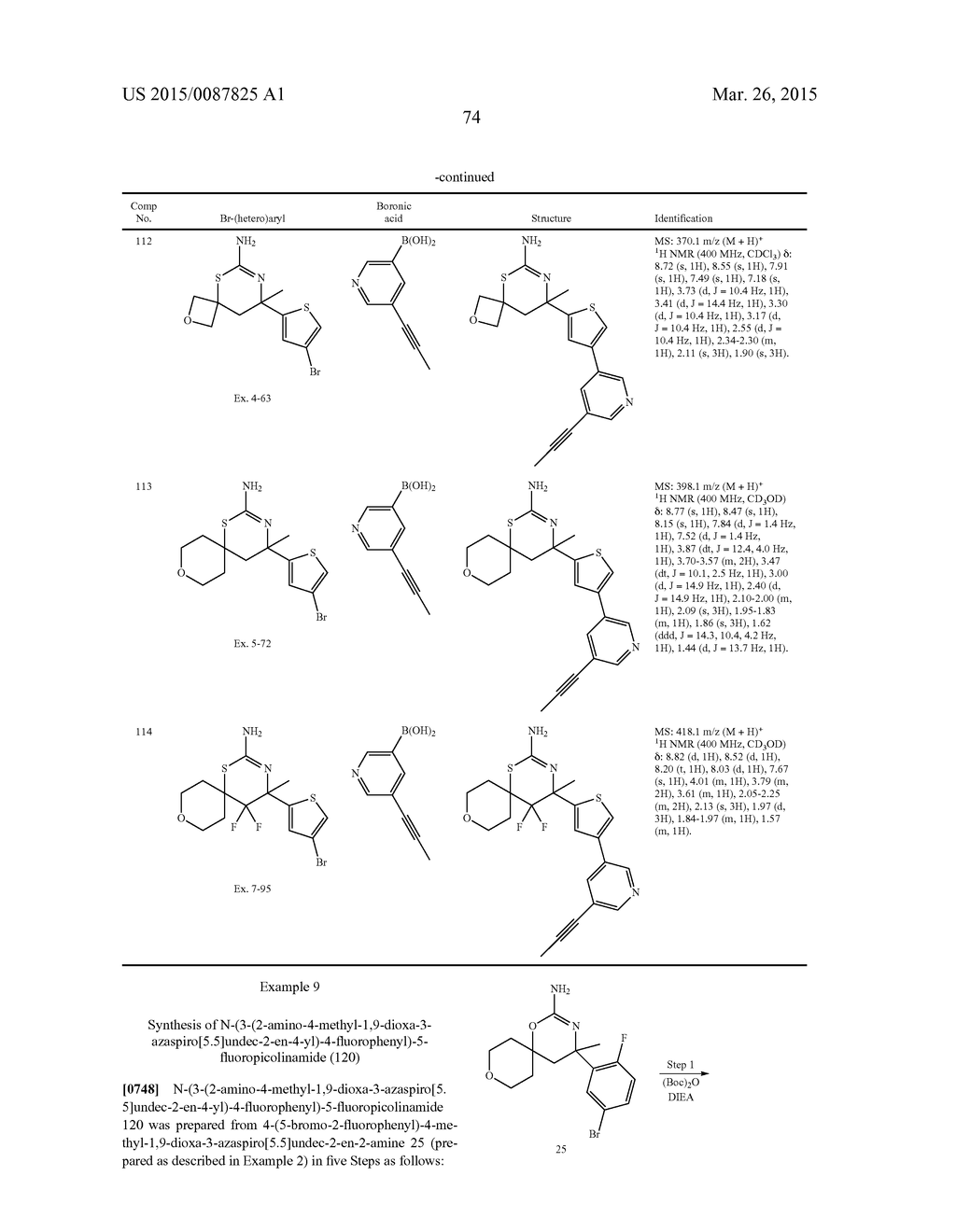 SPIROCYCLIC DIGYDRO-THIAZINE AND DIHYDRO-OXAZINE BACE INHIBITORS, AND     COMPOSITIONS AND USES THEREOF - diagram, schematic, and image 75