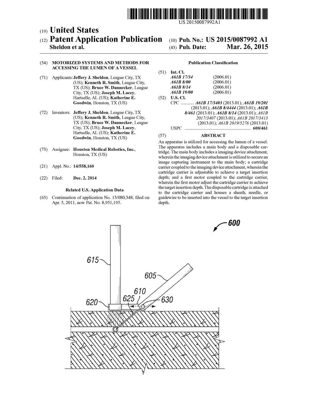 MOTORIZED SYSTEMS AND METHODS FOR ACCESSING THE LUMEN OF A VESSEL - diagram, schematic, and image 01