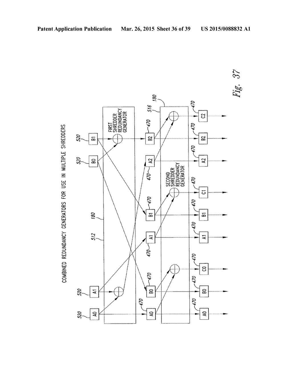 DATA STORAGE SYSTEM AND METHOD BY SHREDDING AND DESHREDDING - diagram, schematic, and image 37