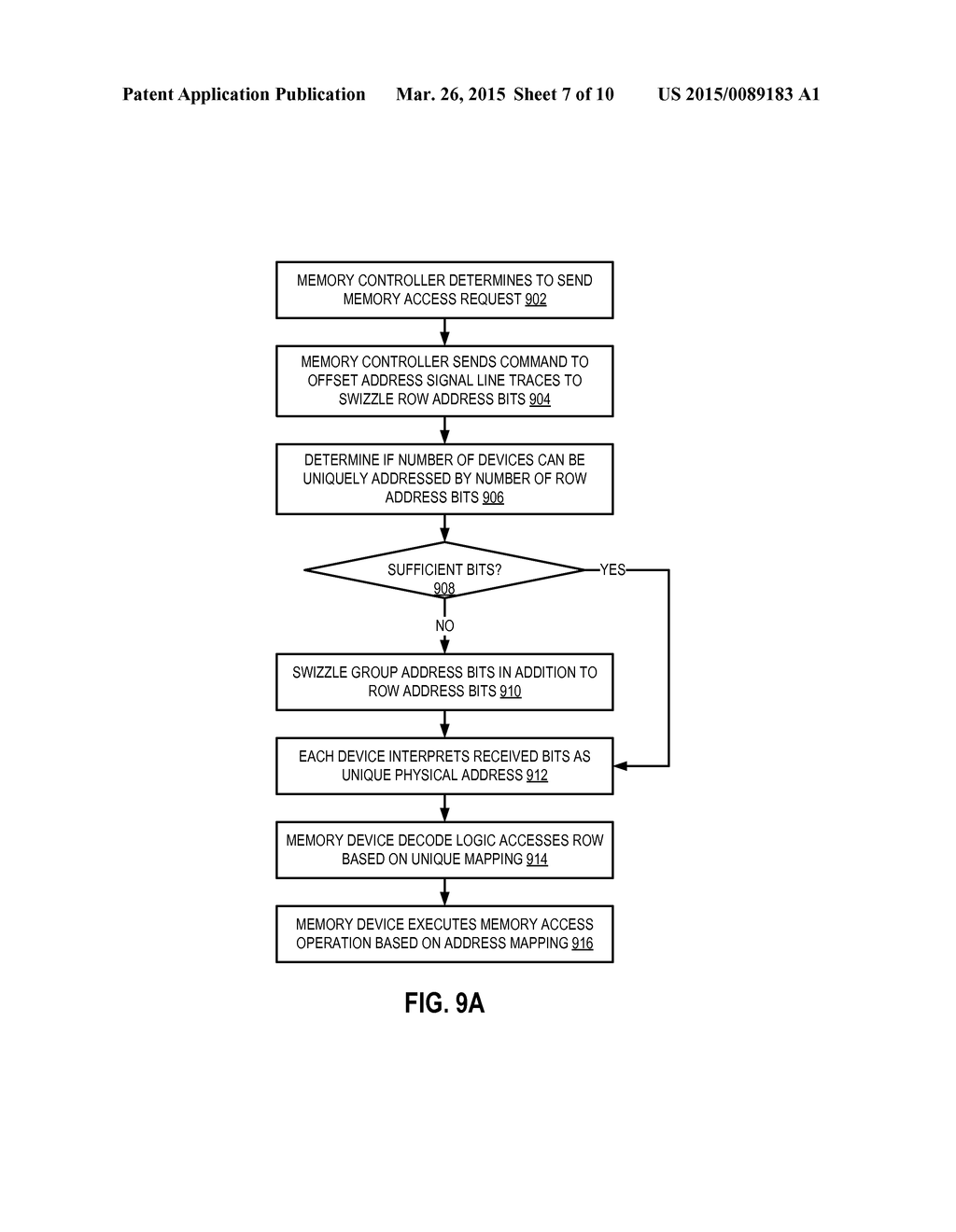 MAPPING A PHYSICAL ADDRESS DIFFERENTLY  TO DIFFERENT MEMORY DEVICES IN A     GROUP - diagram, schematic, and image 08