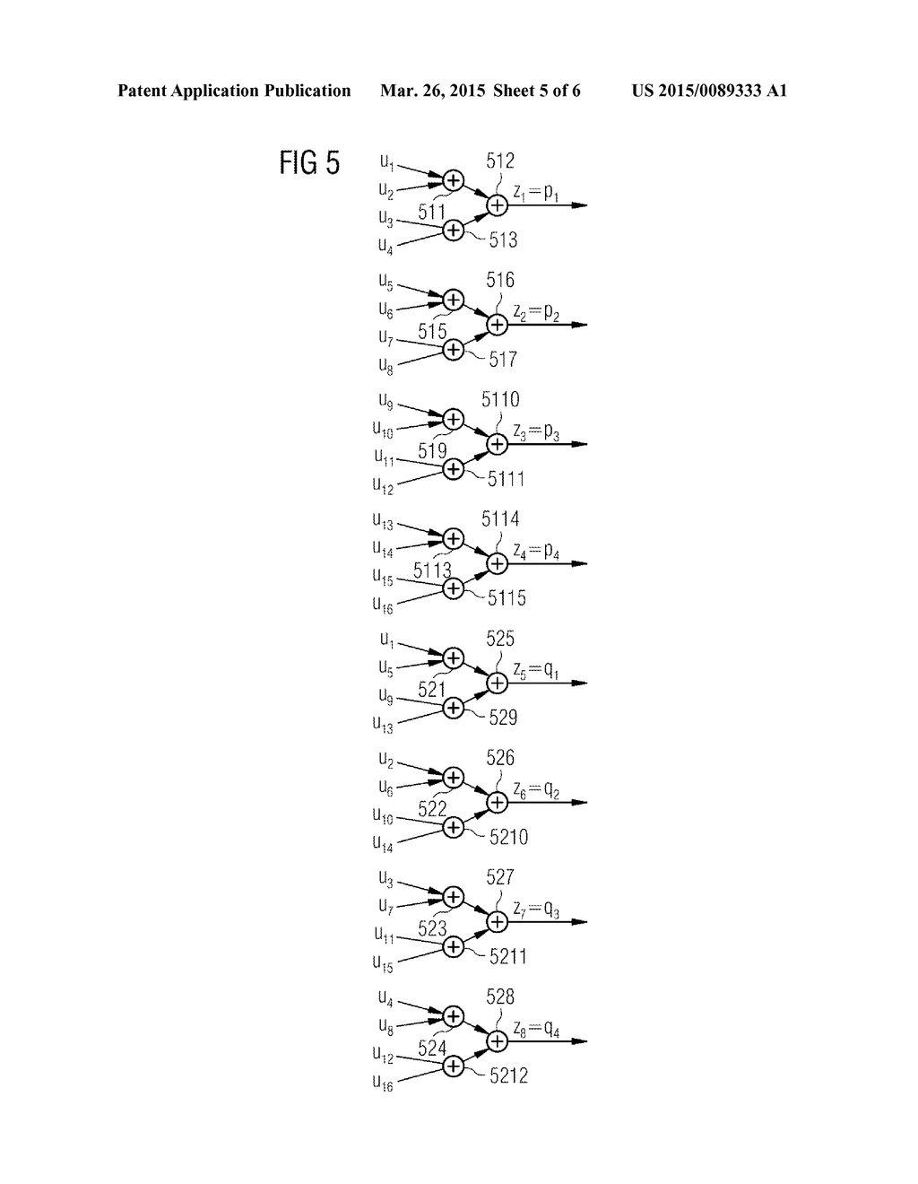 CIRCUIT ARRANGEMENT AND METHOD FOR REALIZING CHECK BIT COMPACTING FOR     CROSS PARITY CODES - diagram, schematic, and image 06