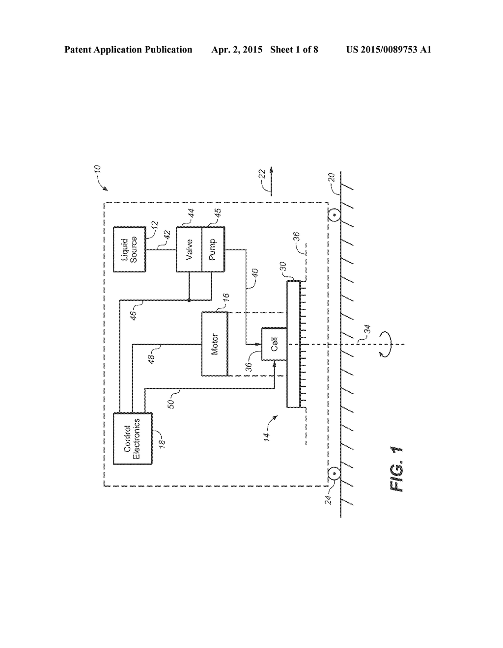 CLEANING DISC HAVING SACRIFICIAL ELECTROLYSIS CELL AND CORRESPONDING     MOBILE FLOOR CLEANER - diagram, schematic, and image 02