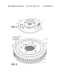 CLEANING DISC HAVING SACRIFICIAL ELECTROLYSIS CELL AND CORRESPONDING     MOBILE FLOOR CLEANER diagram and image